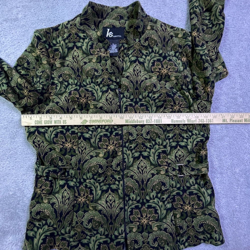 KS Collection‎ Womens Paisley Print Zip Front Jacket Size 12 - Picture 6 of 12